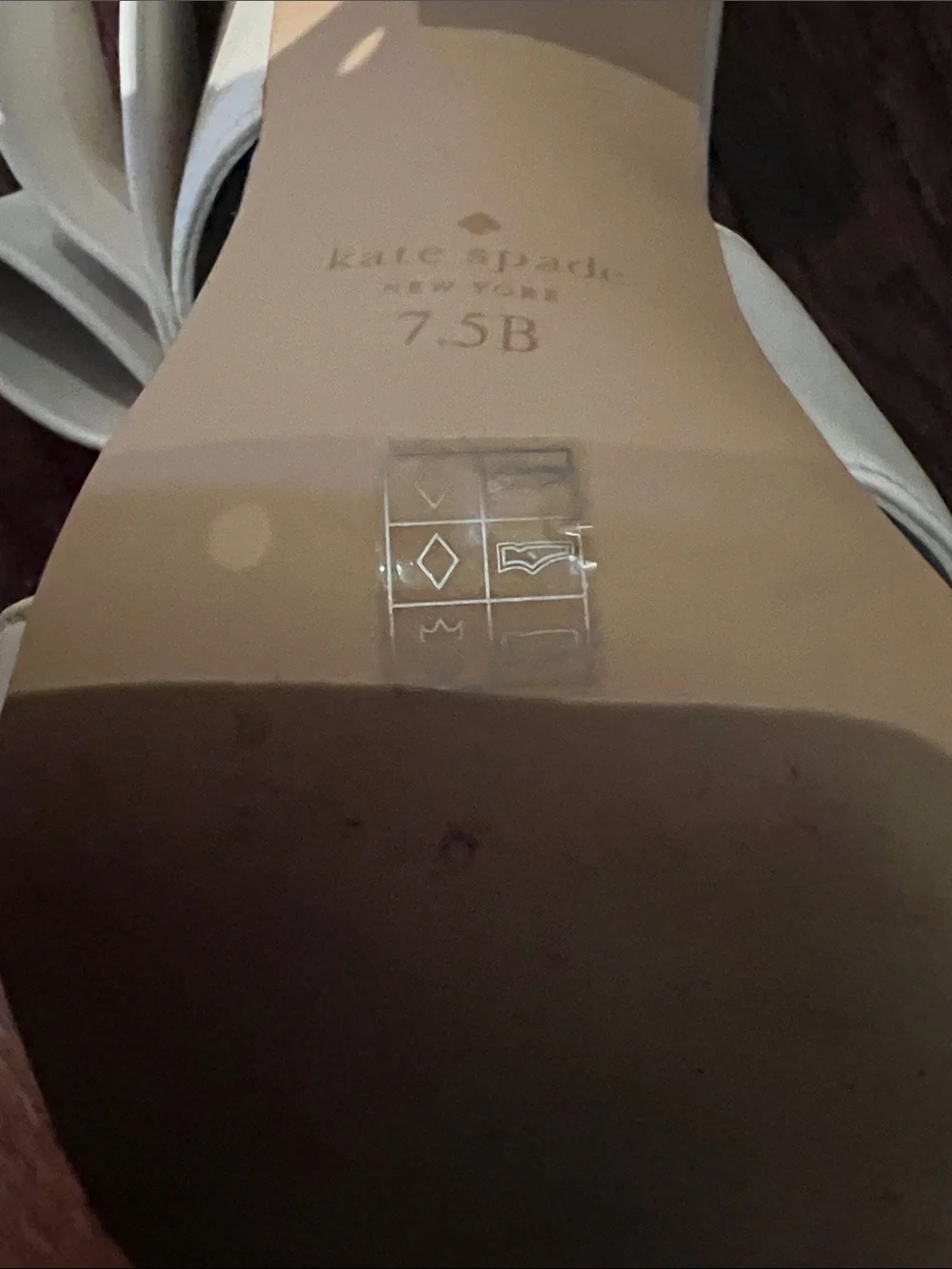 New Kate Spade Bianca mules. Ivory color. Eccentric Bow and Block Heel.